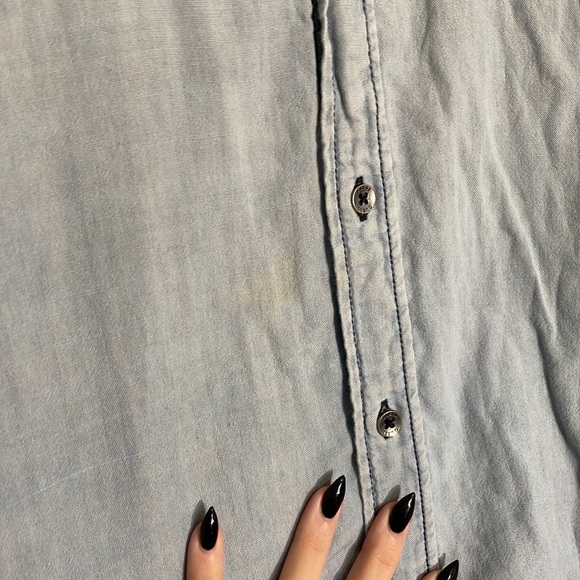 Guess Regular Fit Denim Style Button Down Shirt - Picture 5 of 7